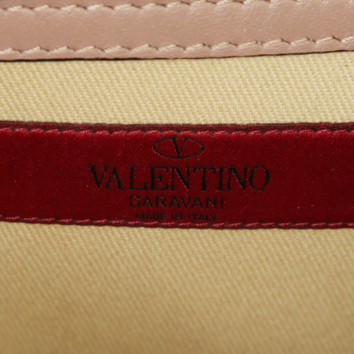 Borsa Valentino Rockstud in pelle rosa pallido decorazioni con borchie - Detail D4