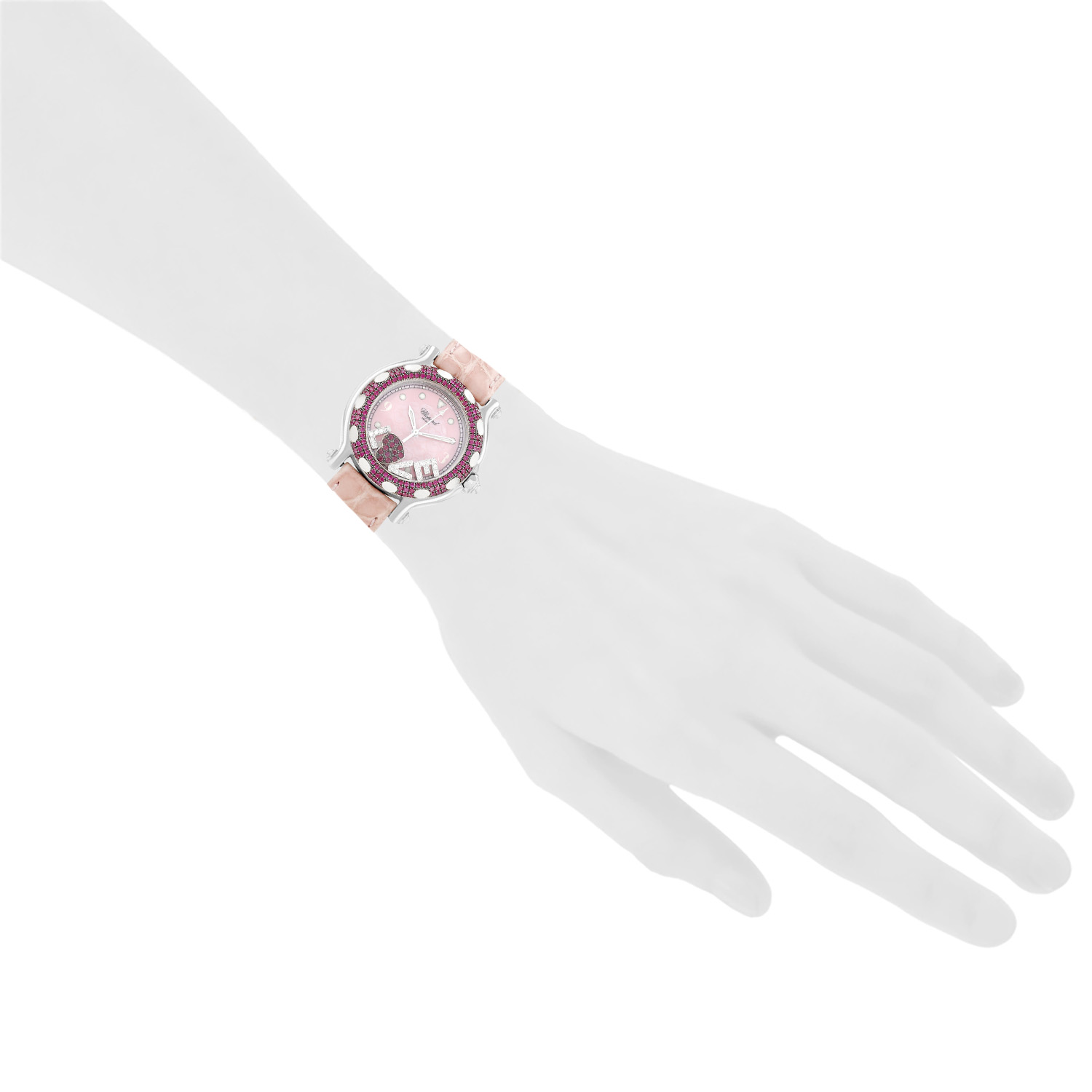 Montre Chopard Happy Sport en acier Ref :  8236 Vers  2000 - Detail D1