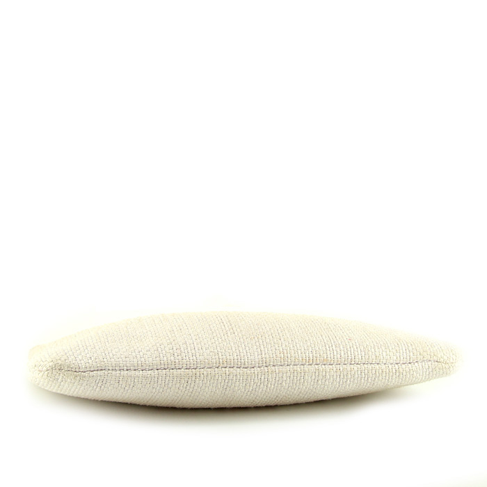 Pochette Chanel Deauville in rafia rosa pallido - Detail D4