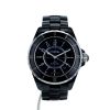 Chanel J12 watch in black ceramic Ref:  H0685 Circa  2007 - 360 thumbnail