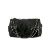 Chanel handbag in black quilted leather and black patent leather - 360 thumbnail