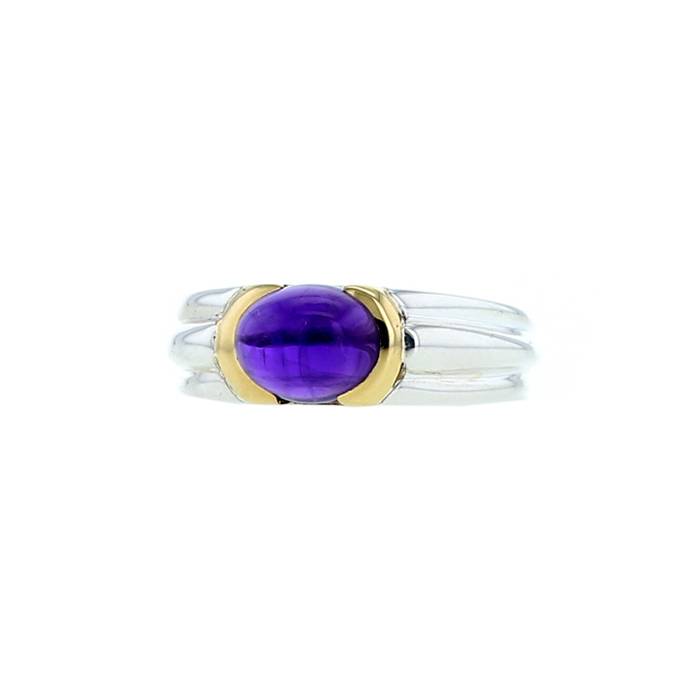 Tiffany & Co ring in silver,  yellow gold and amethyst - 00pp