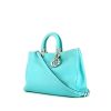 Dior Diorissimo large model handbag in turquoise leather - 00pp thumbnail
