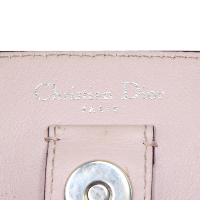 Dior Diorissimo large model handbag in turquoise leather - Detail D4