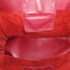 Shopping bag Balenciaga Papier in pelle bordeaux - Detail D2 thumbnail