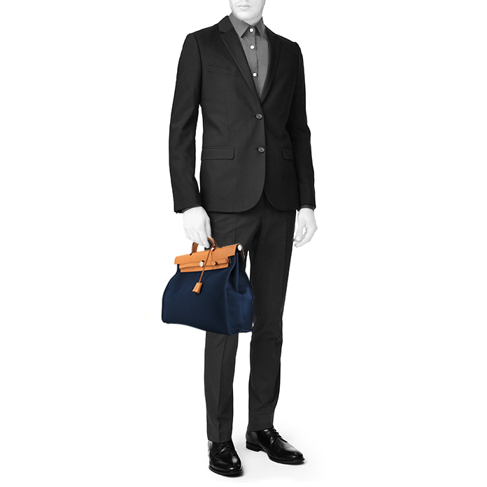 レ*ン様 HERMÈS Herbagネイビー ショルダーバッグ Hermès Herbag Shoulder bag 388038 | Collector Square