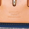 Hermes Herbag shoulder bag in dark blue canvas and natural leather - Detail D4 thumbnail