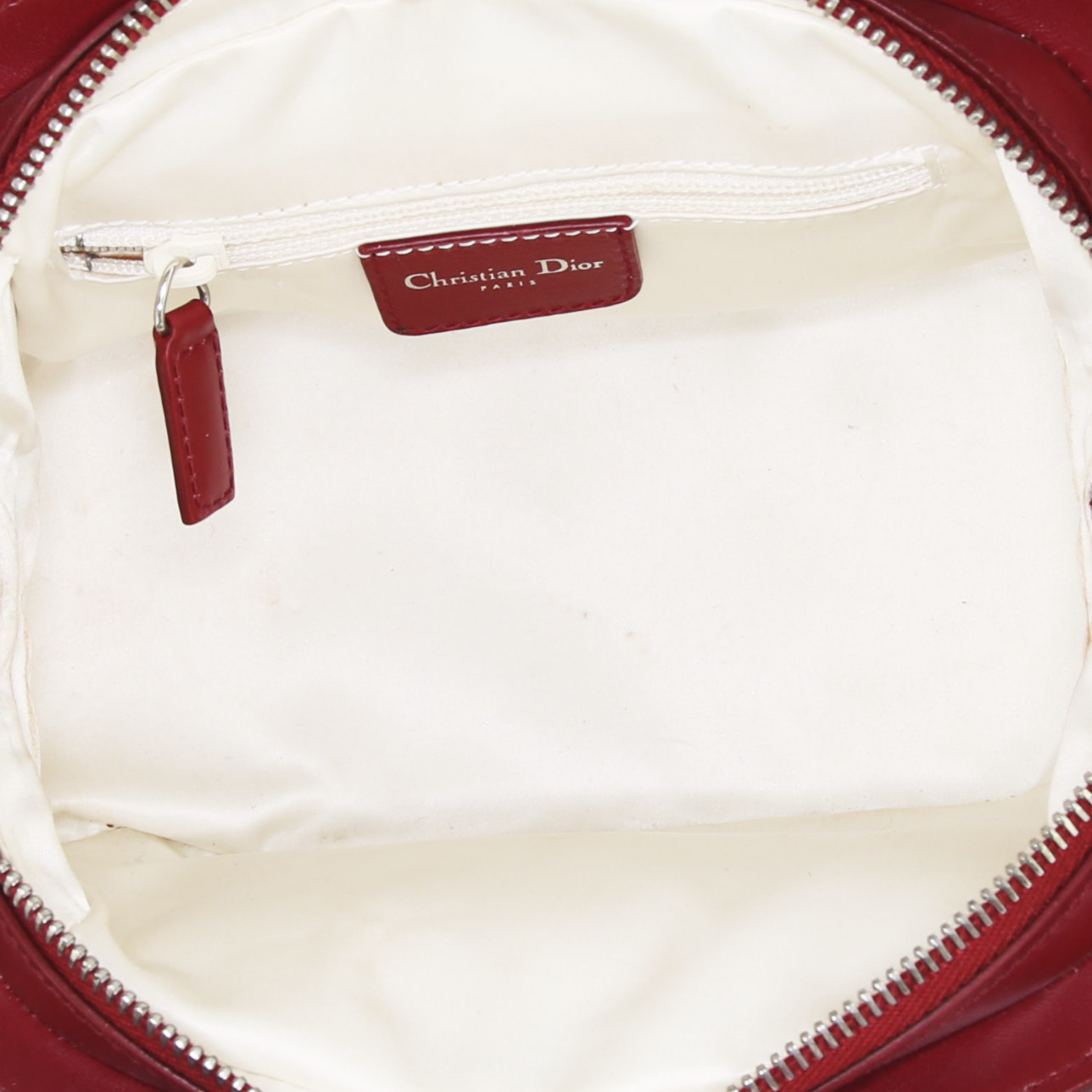 Sac à main Dior Détective en cuir rouge - Detail D2