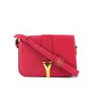 Saint Laurent shoulder bag in pink leather - 360 thumbnail