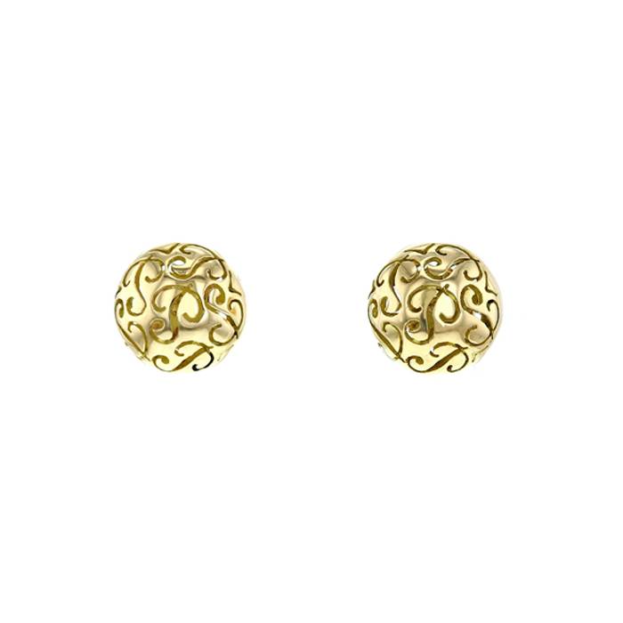 Poiray small earrings in yellow gold - 00pp