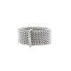 Mauboussin Moi Non Plus & Toi Non Plus ring in stainless steel,  14k white gold and diamonds - 00pp thumbnail