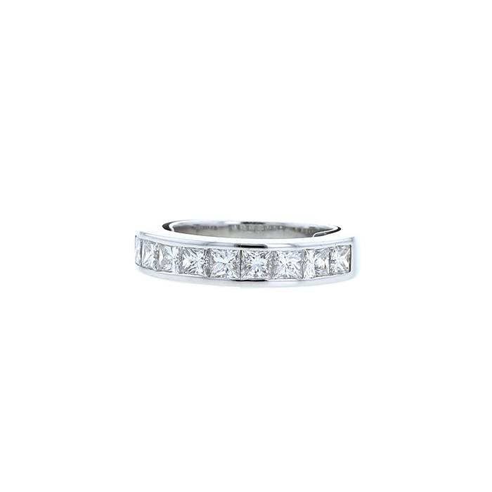 Vintage wedding ring in white gold and diamonds - 00pp