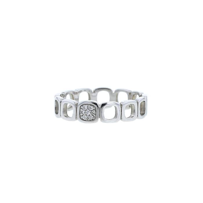 Dinh Van Impression Domino ring in white gold and diamonds - 00pp