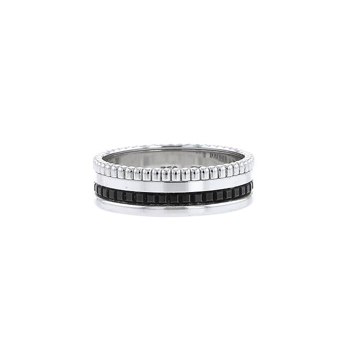 Boucheron Quatre Black Edition small model ring in white gold and PVD - 00pp