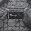 Sac à main Dior Lady Dior grand modèle en toile cannage noire - Detail D4 thumbnail
