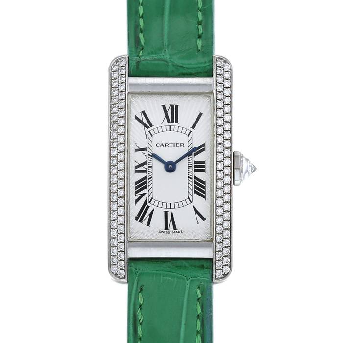 Cartier Tank Américaine watch in white gold Ref:  1713 Circa  2000 - 00pp