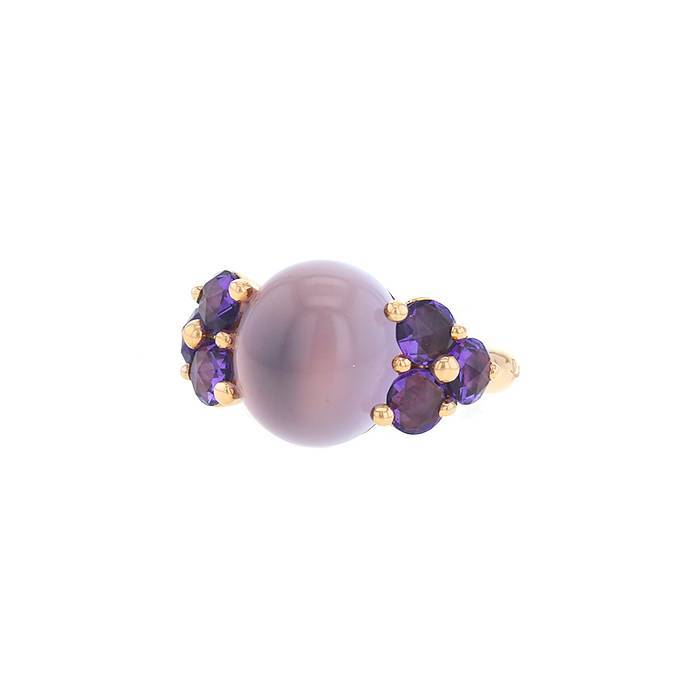 Pomellato Luna ring in pink gold and amethyst - 00pp