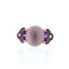 Pomellato Luna ring in pink gold and amethyst - 360 thumbnail