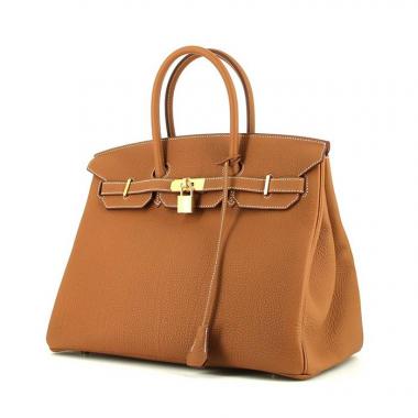 Borsa Hermes Birkin 35 cm in pelle togo gold