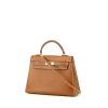 Hermès Kelly 15 cm handbag in gold Courchevel leather - 00pp thumbnail