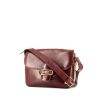 Celine Vintage shoulder bag in burgundy leather - 00pp thumbnail