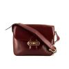 Celine Vintage shoulder bag in burgundy leather - 360 thumbnail
