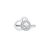 Chopard Happy Diamonds Bubble ring in white gold and diamonds - 00pp thumbnail