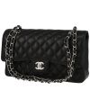 Sac à main Chanel  Timeless Classic moyen modèle  en cuir grainé matelassé noir - 00pp thumbnail