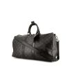 Louis Vuitton Keepall 45 weekend bag in grey monogram canvas and black leather - 00pp thumbnail