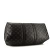 Louis Vuitton Keepall 45 weekend bag in grey monogram canvas and black leather - Detail D5 thumbnail