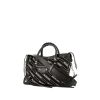 Balenciaga Classic City handbag in black printed canvas and black leather - 00pp thumbnail