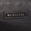 Borsa Balenciaga Classic City in tela con stampa nera e pelle nera - Detail D4 thumbnail