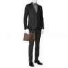Louis Vuitton Poche-documents briefcase in brown monogram canvas - Detail D1 thumbnail