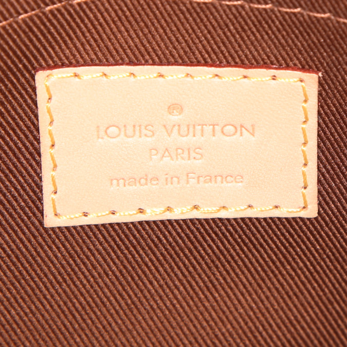 Porte-documents Louis Vuitton Poche-documents en toile monogram marron - Detail D3