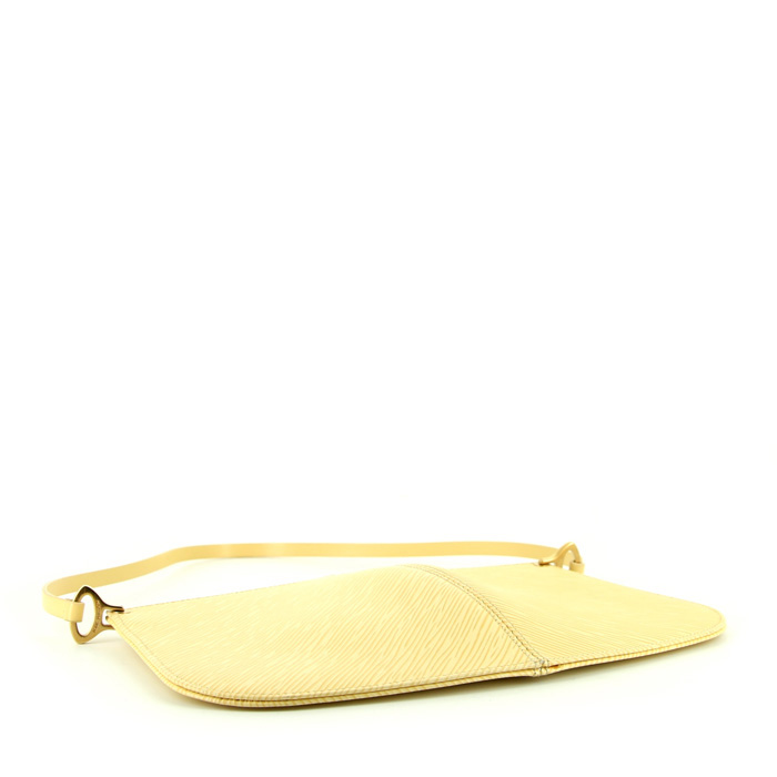 Louis Vuitton Demi Lune handbag in beige epi leather - Detail D4