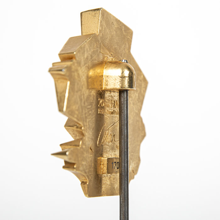 César, "20ème Fiac Paris - Grand-Palais", sculpture en bronze doré, signée, numérotée et datée, de 1993 - Detail D3