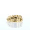 Flexible Dior Gourmette large model ring in yellow gold - 360 thumbnail