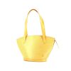 Shopping bag Louis Vuitton Saint Jacques modello grande in pelle Epi gialla - 00pp thumbnail