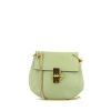 Chloé Drew shoulder bag in Almond green grained leather - 360 thumbnail