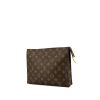 Louis Vuitton Pochette 26 en lona Monogram marrón y cuero natural - 00pp thumbnail