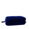 Bolso bandolera Gucci GG Marmont Camera en terciopelo acolchado azul - Detail D4 thumbnail