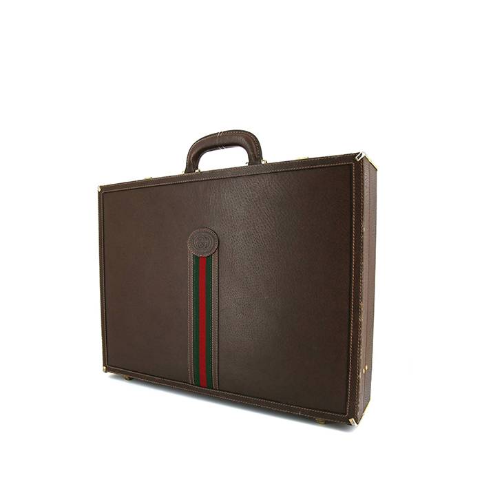 Gucci Vintage briefcase in brown Pecari leather - 00pp