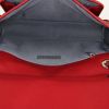 Chanel Timeless jumbo shoulder bag in red quilted grained leather - Detail D3 thumbnail