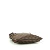 Borsa a tracolla Louis Vuitton in tela a scacchi ebana e pelle marrone - Detail D4 thumbnail