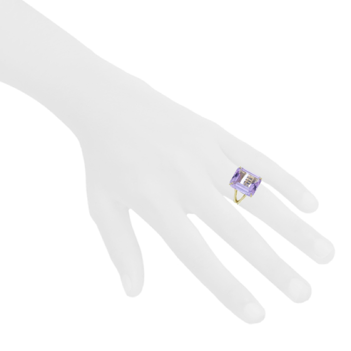 Bague H. Stern HighLight en or blanc et améthyste - Detail D1