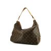 Borsa da spalla o a mano Louis Vuitton Delightful in tela monogram marrone e pelle naturale - 00pp thumbnail