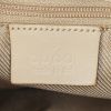 Gucci Jackie handbag in grey monogram canvas and cream color leather - Detail D3 thumbnail