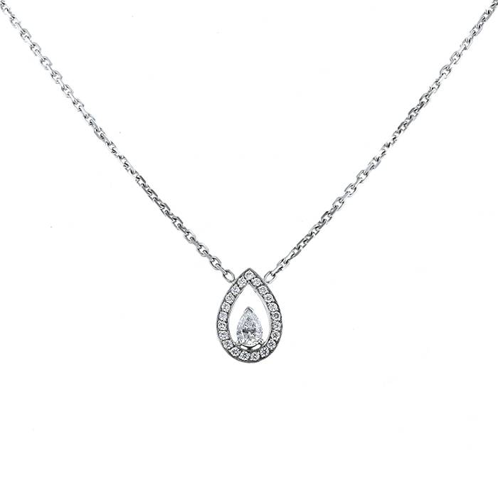 Fred Lovelight necklace in white gold and diamonds - 00pp