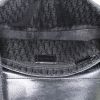Bolso de mano Dior Street Chic en lona negra y cuero negro - Detail D2 thumbnail