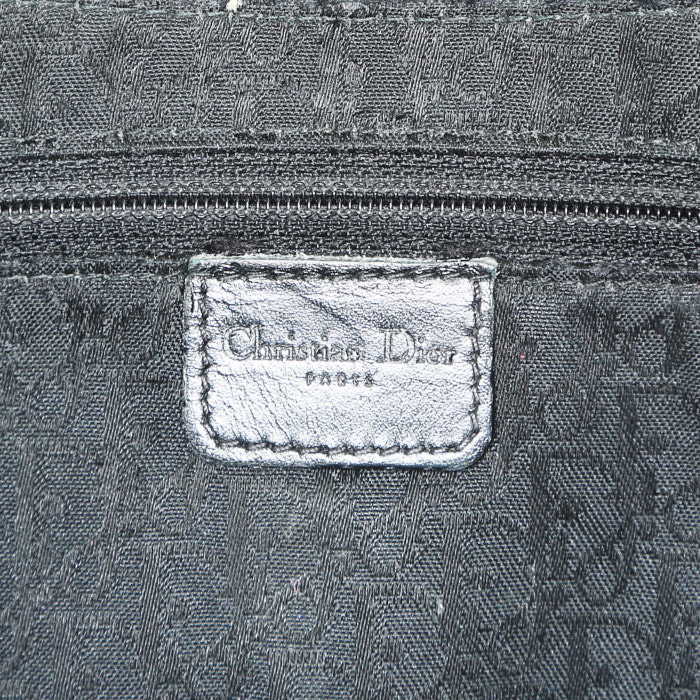 Borsa Dior Street Chic in tela nera e pelle nera - Detail D3